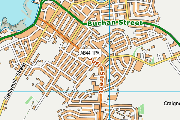 AB44 1PA map - OS VectorMap District (Ordnance Survey) AB44 1PA map - OS VectorMap District (Ordnance Survey)