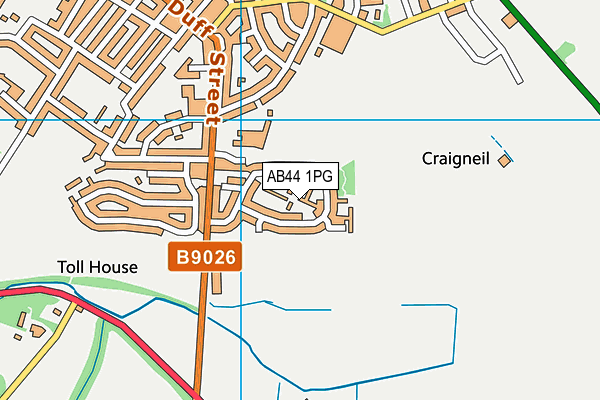 AB44 1PG map - OS VectorMap District (Ordnance Survey) AB44 1PG map - OS VectorMap District (Ordnance Survey)