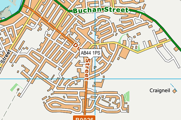 AB44 1PS map - OS VectorMap District (Ordnance Survey) AB44 1PS map - OS VectorMap District (Ordnance Survey)