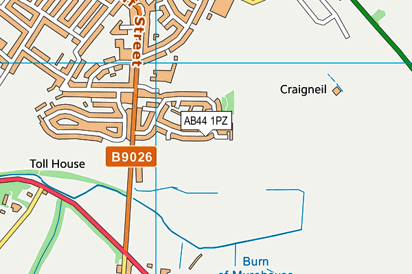 AB44 1PZ map - OS VectorMap District (Ordnance Survey) AB44 1PZ map - OS VectorMap District (Ordnance Survey)