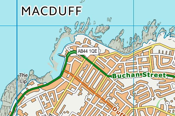 AB44 1QE map - OS VectorMap District (Ordnance Survey) AB44 1QE map - OS VectorMap District (Ordnance Survey)
