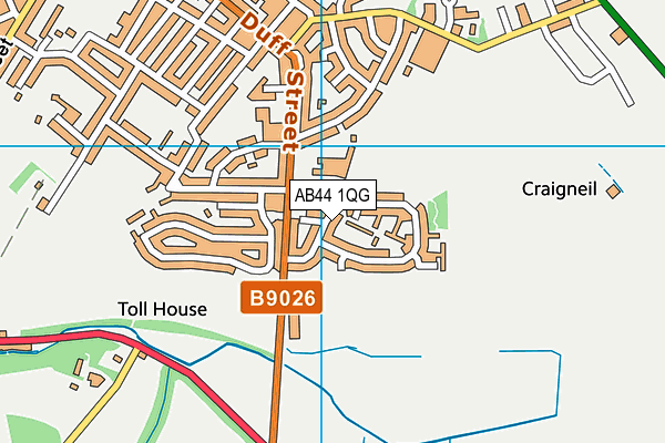 AB44 1QG map - OS VectorMap District (Ordnance Survey) AB44 1QG map - OS VectorMap District (Ordnance Survey)