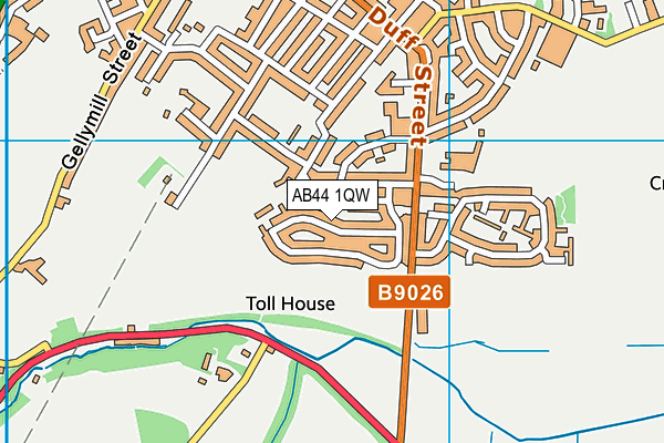 AB44 1QW map - OS VectorMap District (Ordnance Survey) AB44 1QW map - OS VectorMap District (Ordnance Survey)