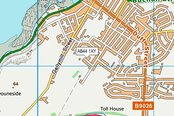 AB44 1XY map - OS VectorMap District (Ordnance Survey) AB44 1XY map - OS VectorMap District (Ordnance Survey)