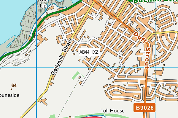AB44 1XZ map - OS VectorMap District (Ordnance Survey) AB44 1XZ map - OS VectorMap District (Ordnance Survey)