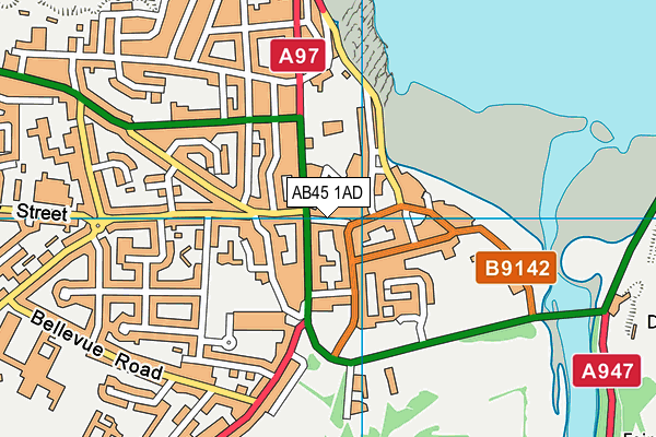 AB45 1AD map - OS VectorMap District (Ordnance Survey) AB45 1AD map - OS VectorMap District (Ordnance Survey)