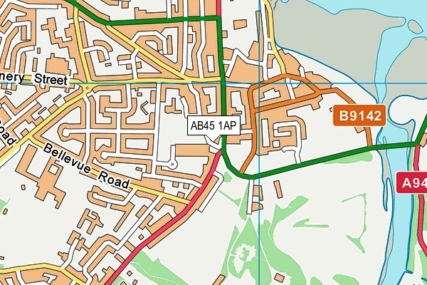 AB45 1AP map - OS VectorMap District (Ordnance Survey) AB45 1AP map - OS VectorMap District (Ordnance Survey)