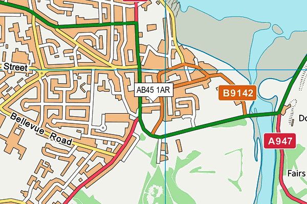 AB45 1AR map - OS VectorMap District (Ordnance Survey) AB45 1AR map - OS VectorMap District (Ordnance Survey)