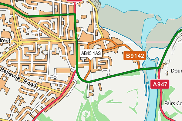 AB45 1AS map - OS VectorMap District (Ordnance Survey) AB45 1AS map - OS VectorMap District (Ordnance Survey)
