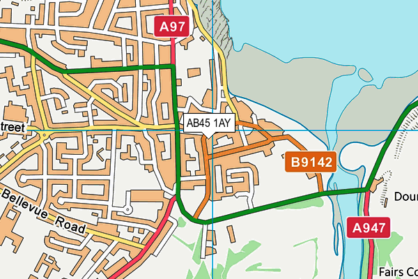 AB45 1AY map - OS VectorMap District (Ordnance Survey) AB45 1AY map - OS VectorMap District (Ordnance Survey)