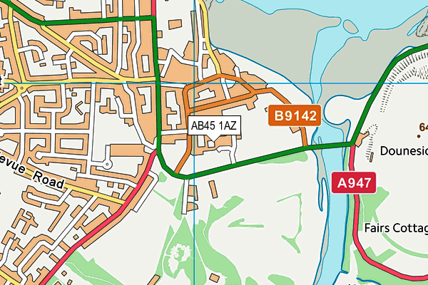 AB45 1AZ map - OS VectorMap District (Ordnance Survey) AB45 1AZ map - OS VectorMap District (Ordnance Survey)