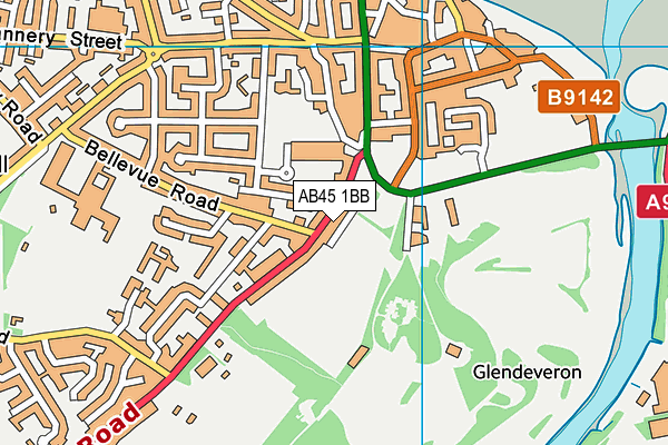 AB45 1BB map - OS VectorMap District (Ordnance Survey) AB45 1BB map - OS VectorMap District (Ordnance Survey)