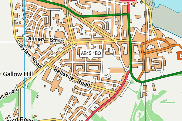 AB45 1BQ map - OS VectorMap District (Ordnance Survey) AB45 1BQ map - OS VectorMap District (Ordnance Survey)