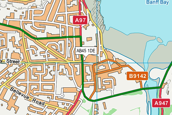 AB45 1DE map - OS VectorMap District (Ordnance Survey) AB45 1DE map - OS VectorMap District (Ordnance Survey)