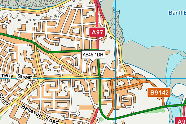 AB45 1DH map - OS VectorMap District (Ordnance Survey) AB45 1DH map - OS VectorMap District (Ordnance Survey)