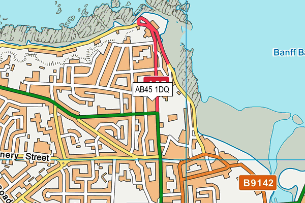AB45 1DQ map - OS VectorMap District (Ordnance Survey) AB45 1DQ map - OS VectorMap District (Ordnance Survey)