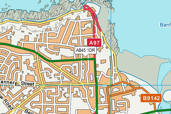 AB45 1DR map - OS VectorMap District (Ordnance Survey) AB45 1DR map - OS VectorMap District (Ordnance Survey)