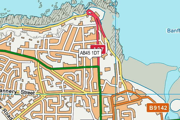 AB45 1DT map - OS VectorMap District (Ordnance Survey) AB45 1DT map - OS VectorMap District (Ordnance Survey)