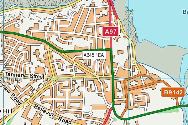 AB45 1EA map - OS VectorMap District (Ordnance Survey) AB45 1EA map - OS VectorMap District (Ordnance Survey)