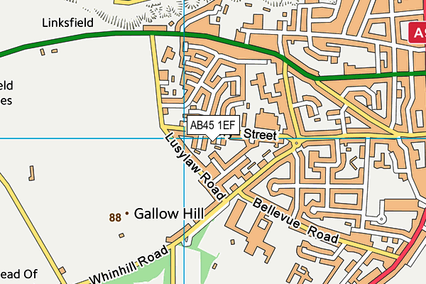 AB45 1EF map - OS VectorMap District (Ordnance Survey) AB45 1EF map - OS VectorMap District (Ordnance Survey)