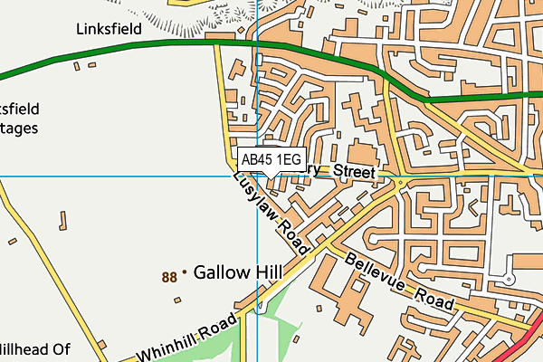 AB45 1EG map - OS VectorMap District (Ordnance Survey) AB45 1EG map - OS VectorMap District (Ordnance Survey)