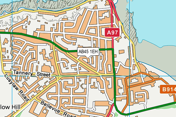 AB45 1EH map - OS VectorMap District (Ordnance Survey) AB45 1EH map - OS VectorMap District (Ordnance Survey)