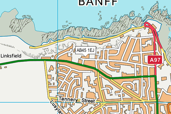 AB45 1EJ map - OS VectorMap District (Ordnance Survey) AB45 1EJ map - OS VectorMap District (Ordnance Survey)