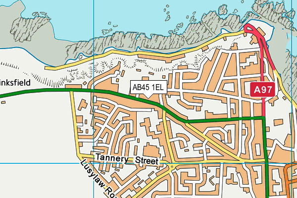 AB45 1EL map - OS VectorMap District (Ordnance Survey) AB45 1EL map - OS VectorMap District (Ordnance Survey)