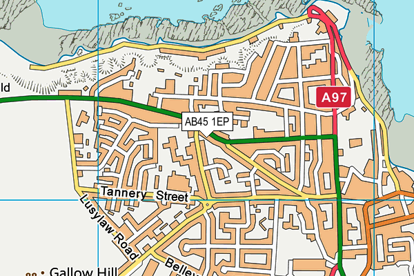 AB45 1EP map - OS VectorMap District (Ordnance Survey) AB45 1EP map - OS VectorMap District (Ordnance Survey)
