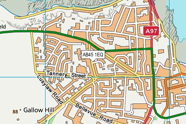 AB45 1EQ map - OS VectorMap District (Ordnance Survey) AB45 1EQ map - OS VectorMap District (Ordnance Survey)