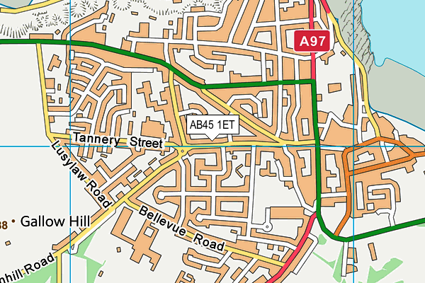AB45 1ET map - OS VectorMap District (Ordnance Survey) AB45 1ET map - OS VectorMap District (Ordnance Survey)
