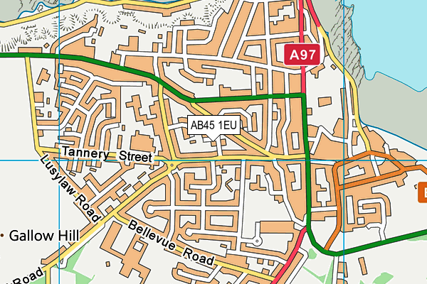 AB45 1EU map - OS VectorMap District (Ordnance Survey) AB45 1EU map - OS VectorMap District (Ordnance Survey)