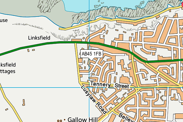 AB45 1FB map - OS VectorMap District (Ordnance Survey) AB45 1FB map - OS VectorMap District (Ordnance Survey)