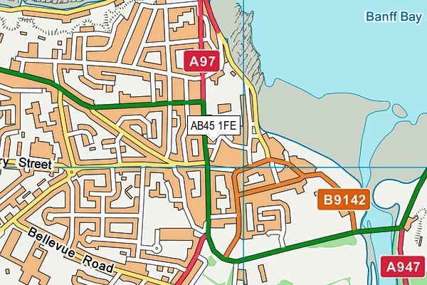 AB45 1FE map - OS VectorMap District (Ordnance Survey) AB45 1FE map - OS VectorMap District (Ordnance Survey)