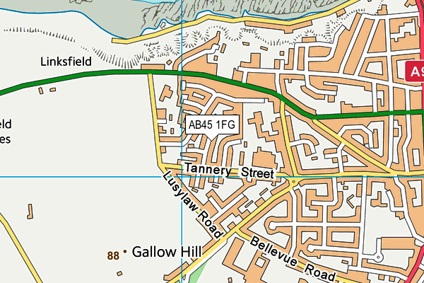 AB45 1FG map - OS VectorMap District (Ordnance Survey) AB45 1FG map - OS VectorMap District (Ordnance Survey)