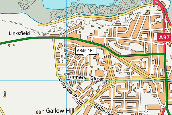 AB45 1FL map - OS VectorMap District (Ordnance Survey) AB45 1FL map - OS VectorMap District (Ordnance Survey)