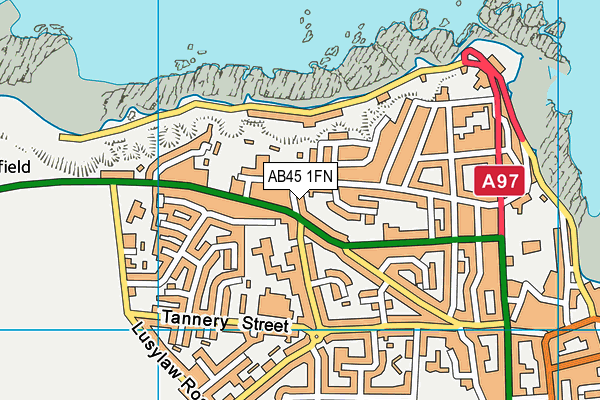 AB45 1FN map - OS VectorMap District (Ordnance Survey) AB45 1FN map - OS VectorMap District (Ordnance Survey)