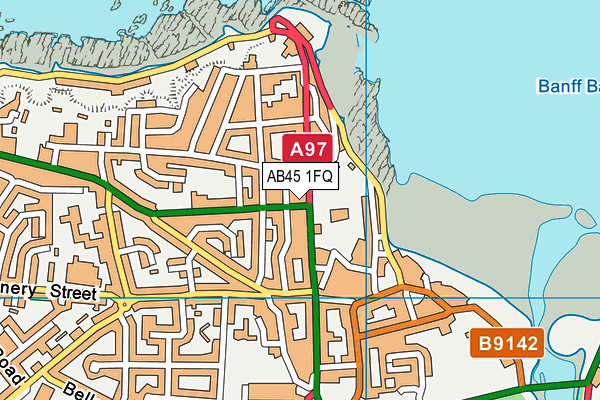 AB45 1FQ map - OS VectorMap District (Ordnance Survey) AB45 1FQ map - OS VectorMap District (Ordnance Survey)