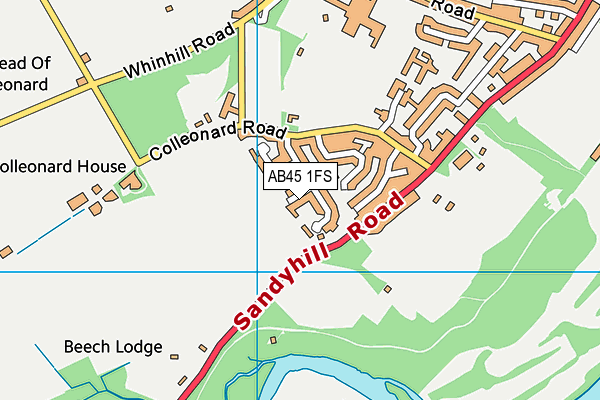 AB45 1FS map - OS VectorMap District (Ordnance Survey) AB45 1FS map - OS VectorMap District (Ordnance Survey)