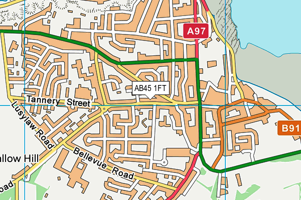 AB45 1FT map - OS VectorMap District (Ordnance Survey) AB45 1FT map - OS VectorMap District (Ordnance Survey)