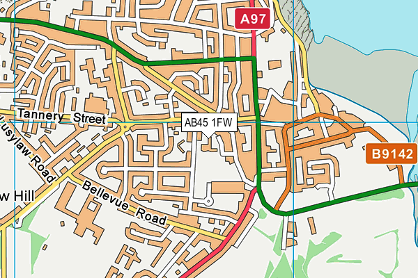 AB45 1FW map - OS VectorMap District (Ordnance Survey) AB45 1FW map - OS VectorMap District (Ordnance Survey)