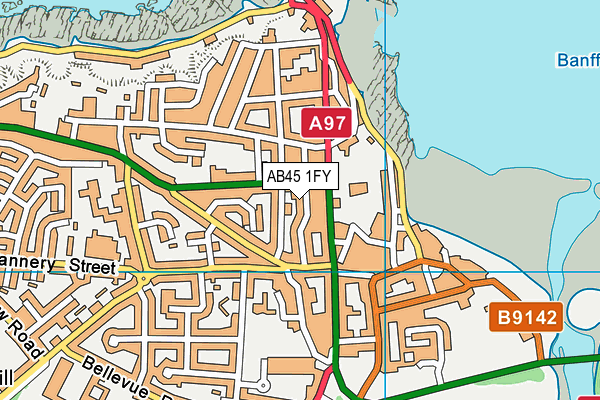 AB45 1FY map - OS VectorMap District (Ordnance Survey) AB45 1FY map - OS VectorMap District (Ordnance Survey)