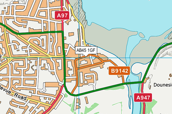 AB45 1GF map - OS VectorMap District (Ordnance Survey) AB45 1GF map - OS VectorMap District (Ordnance Survey)