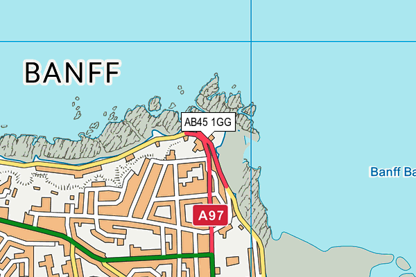 AB45 1GG map - OS VectorMap District (Ordnance Survey) AB45 1GG map - OS VectorMap District (Ordnance Survey)