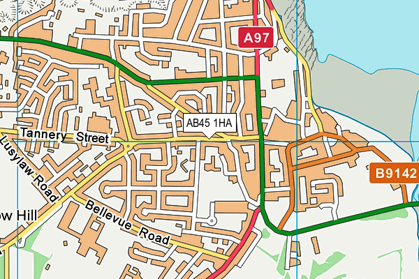 AB45 1HA map - OS VectorMap District (Ordnance Survey) AB45 1HA map - OS VectorMap District (Ordnance Survey)