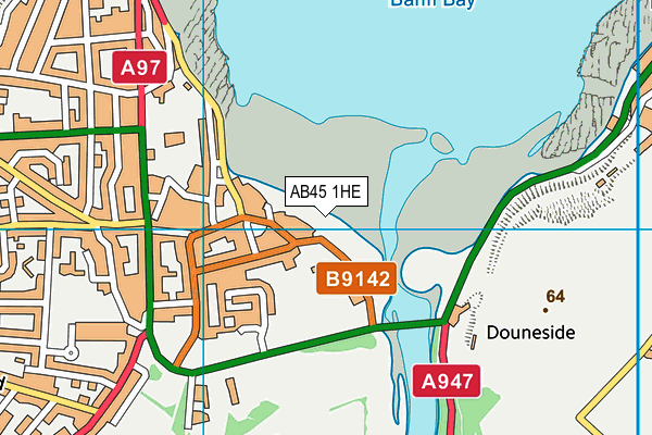 AB45 1HE map - OS VectorMap District (Ordnance Survey) AB45 1HE map - OS VectorMap District (Ordnance Survey)