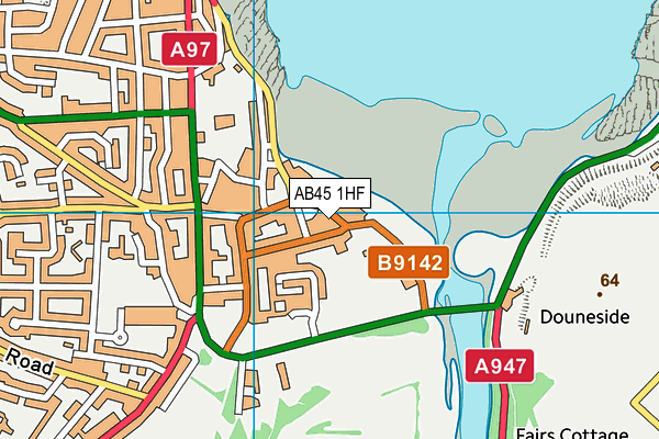 AB45 1HF map - OS VectorMap District (Ordnance Survey) AB45 1HF map - OS VectorMap District (Ordnance Survey)