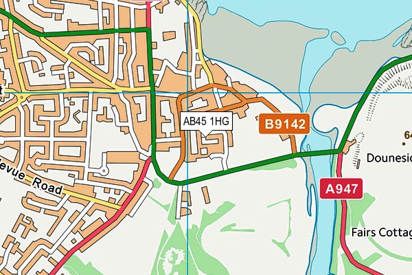 AB45 1HG map - OS VectorMap District (Ordnance Survey) AB45 1HG map - OS VectorMap District (Ordnance Survey)