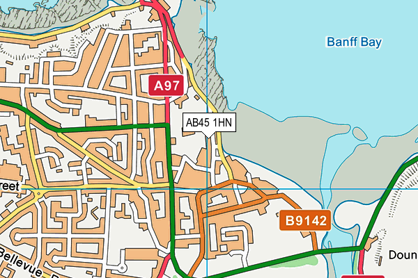 AB45 1HN map - OS VectorMap District (Ordnance Survey) AB45 1HN map - OS VectorMap District (Ordnance Survey)