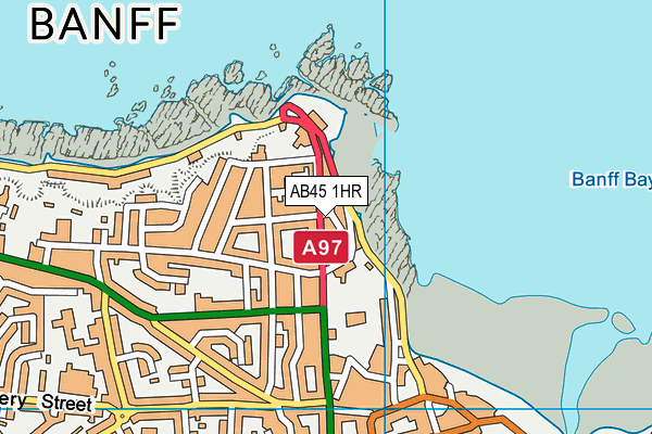 AB45 1HR map - OS VectorMap District (Ordnance Survey)